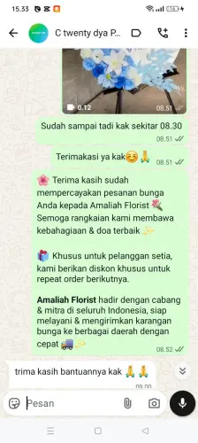 Testimonial Standing Flower sabang